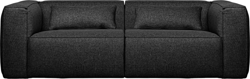 Bean     -personers Sofa Med Stof   Puder  Mørkegrå  H73x96x246