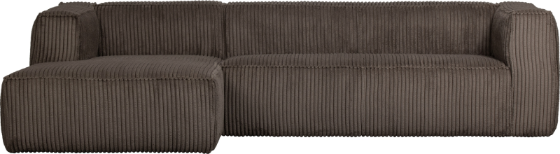 Bean  Hjørnesofa Venstrevendt  Brun  H73x175x305    Fløjl