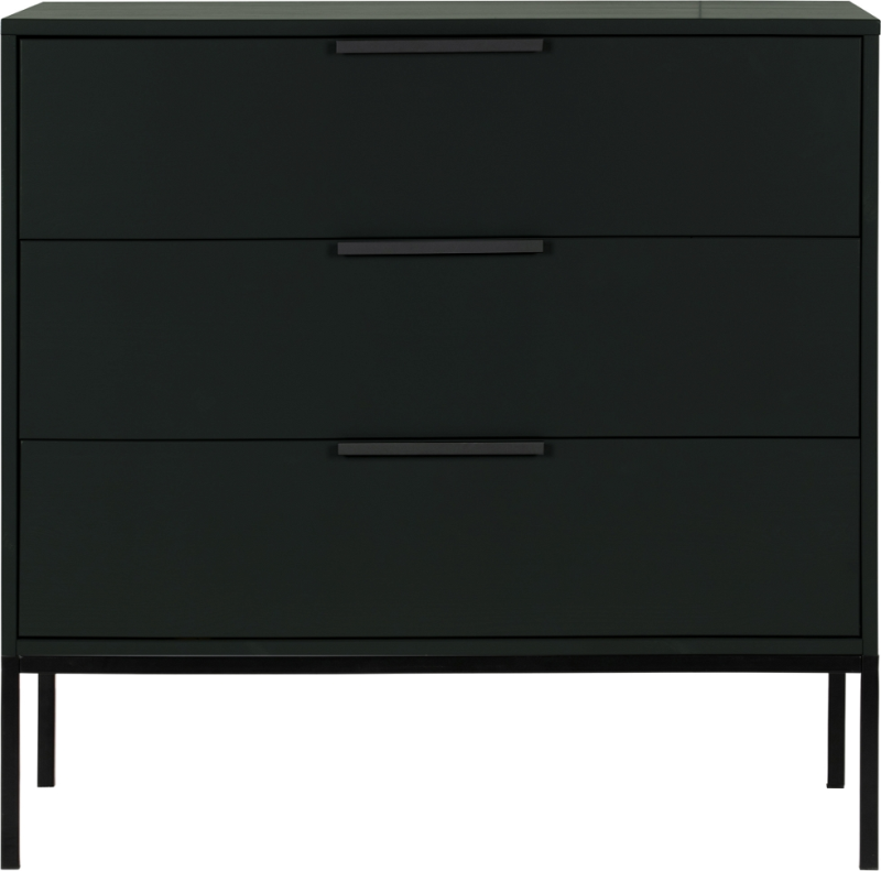 Adam  Kommode  Sort  H93x52x94    Fyrretræ