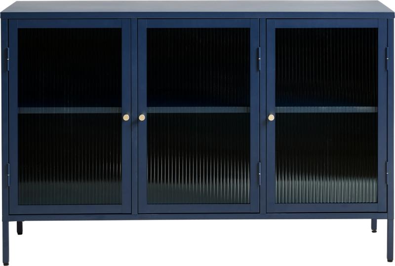 Bronco  Skænk  Blå  H85x132x40    Glas