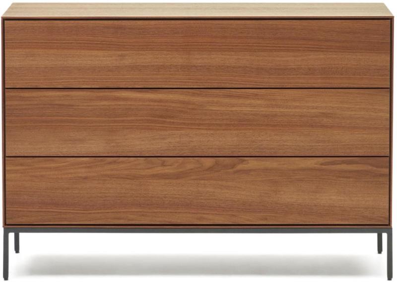 Vedrana  Kommode  Mørk Natur Sort  H75x110x40
