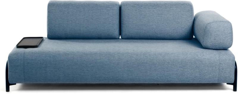 Compo   -personers Sofa  Blå  H82x232x98    Armlæn Højre