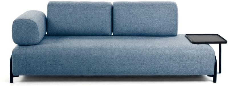 Compo   -personers Sofa  Blå  H82x252x98    Armlæn Venstre