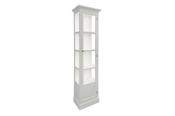 Agersø Vitrineskab 205x55x36   Lysgrå Hvid