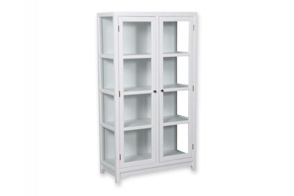 Barsø Vitrineskab 160x90x40   Hvid