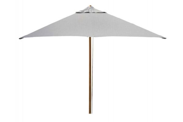 Cane-line Classic Parasol    Snoretræk 3x3 Meter  Teakstok  Light Grey
