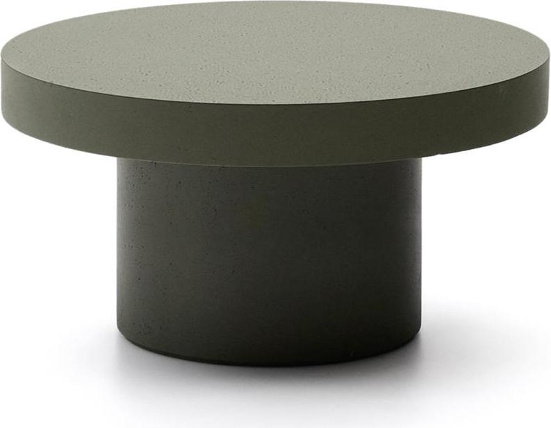 Aiguablava  Udendørs Cementbord  Kaffebord  Rund   Mørkegrøn  ø90