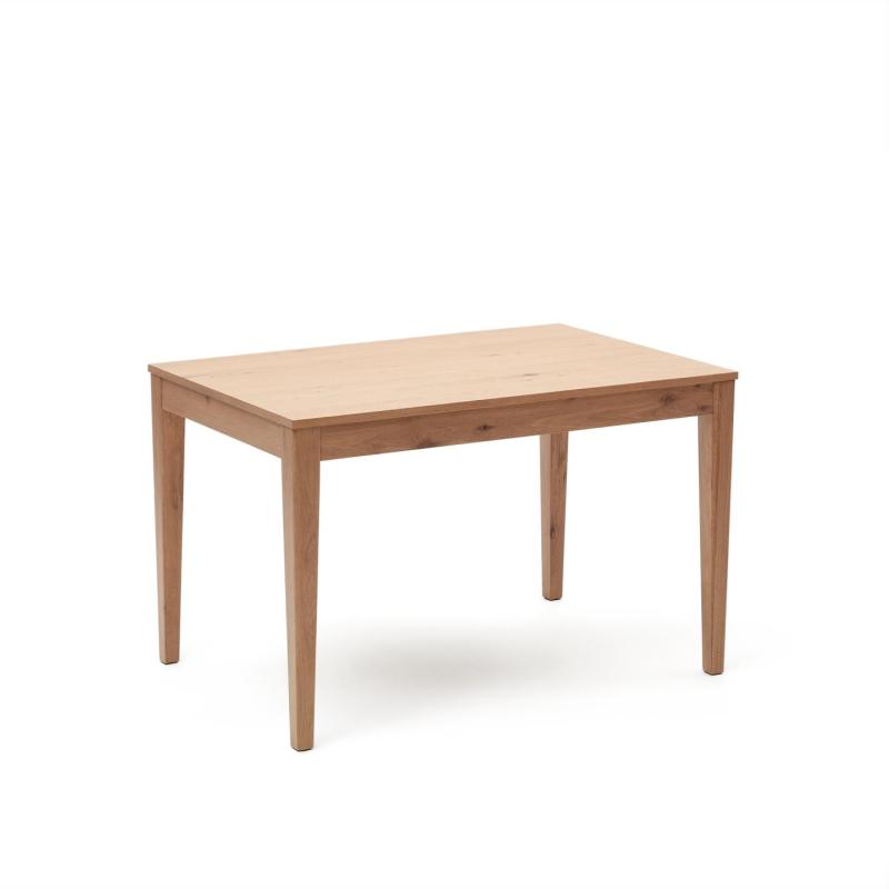 Yain  Spisebord Med Udtræk  Natur  H76x120x80    Massivt Træ