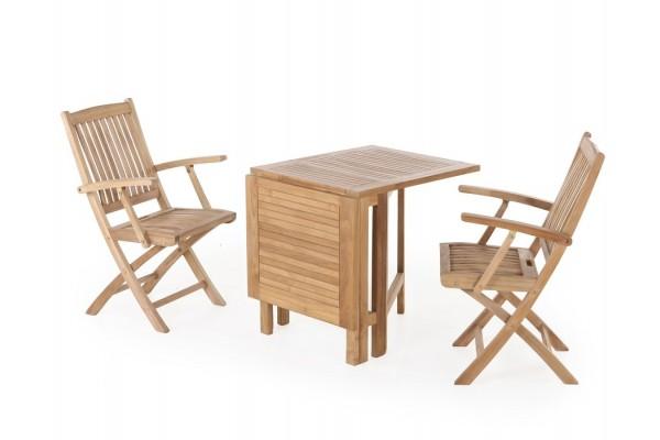 Marstal Teak Cafesæt     Mia Stole   Armlæn