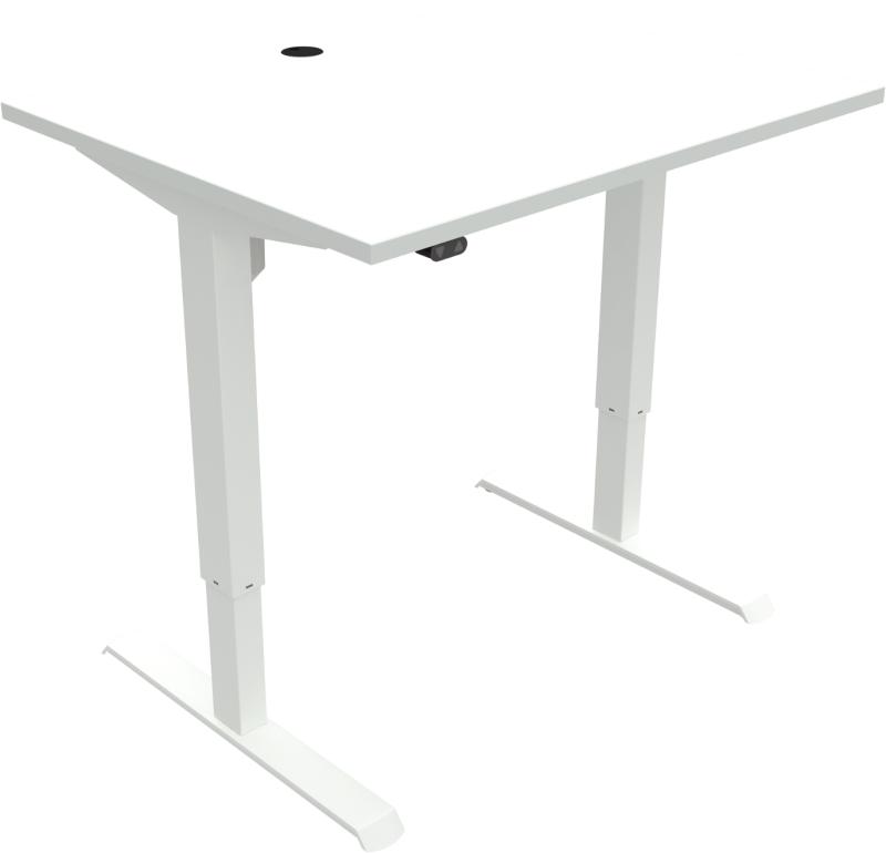 Adaptdesk   -bens Hæve- Sænkebord  Firkantet  Hvid Hvid  H118x100x80    Mfc
