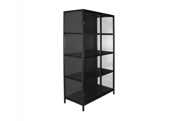 ærøskøbing Vitrineskab   Metal 90x40x160   Sort