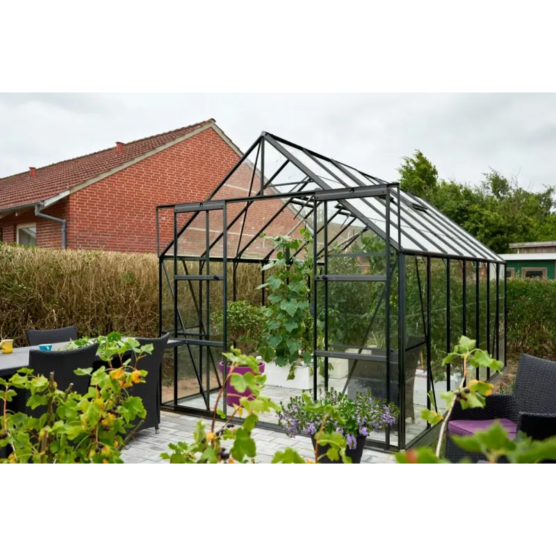 Halls Drivhus Magnum 148 Sort       Glas  F09671