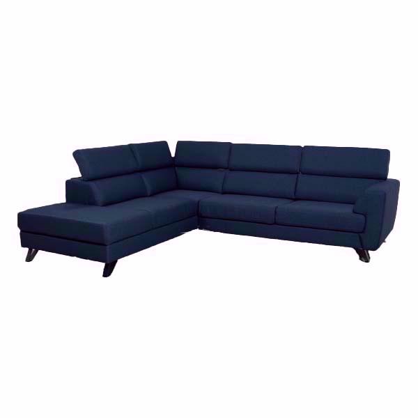 Billund Open End Sofa   Venstrevendt    Blå Stof