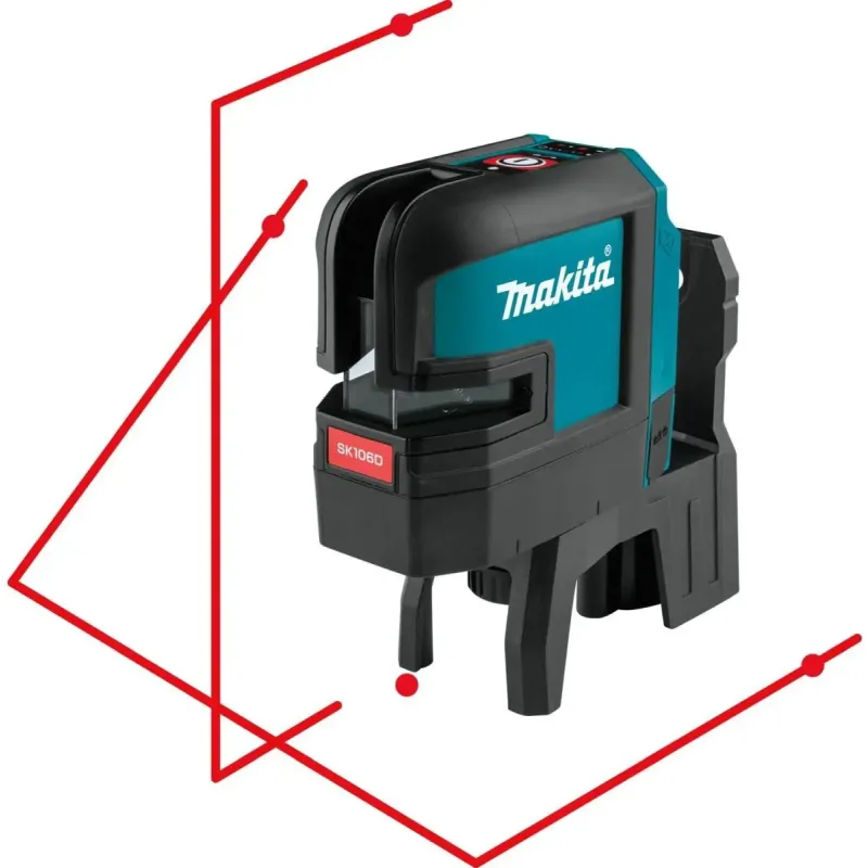 Makita   Punkt Krydslaser Rød 12v Sk106dz