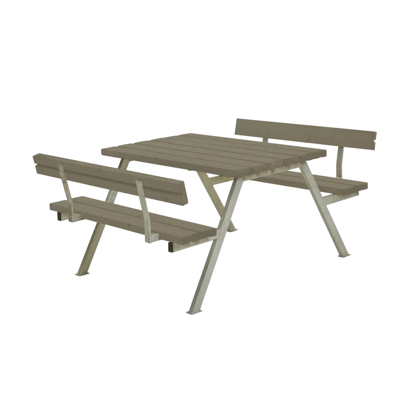 Plus Alpha Bord Bænkesæt     Ryglæn 118   Gråbrun