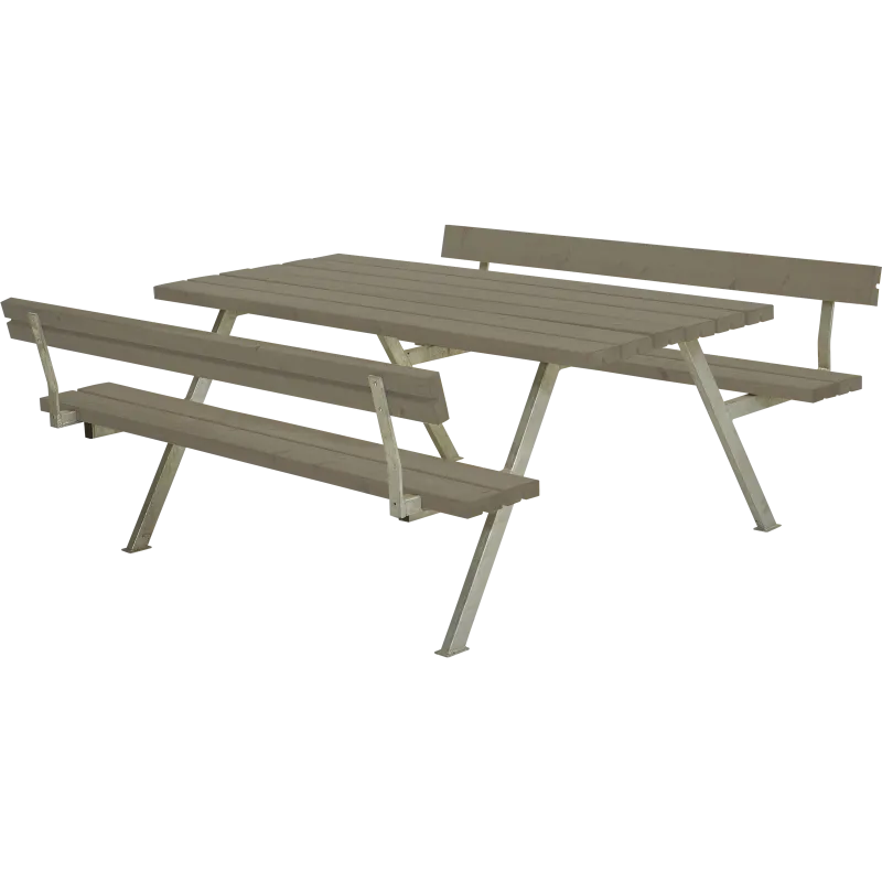 Plus Alpha Bord Bænkesæt     Ryglæn 177   Gråbrun