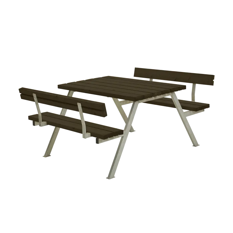 Plus Alpha Bord Bænkesæt     Ryglæn   118       Sort