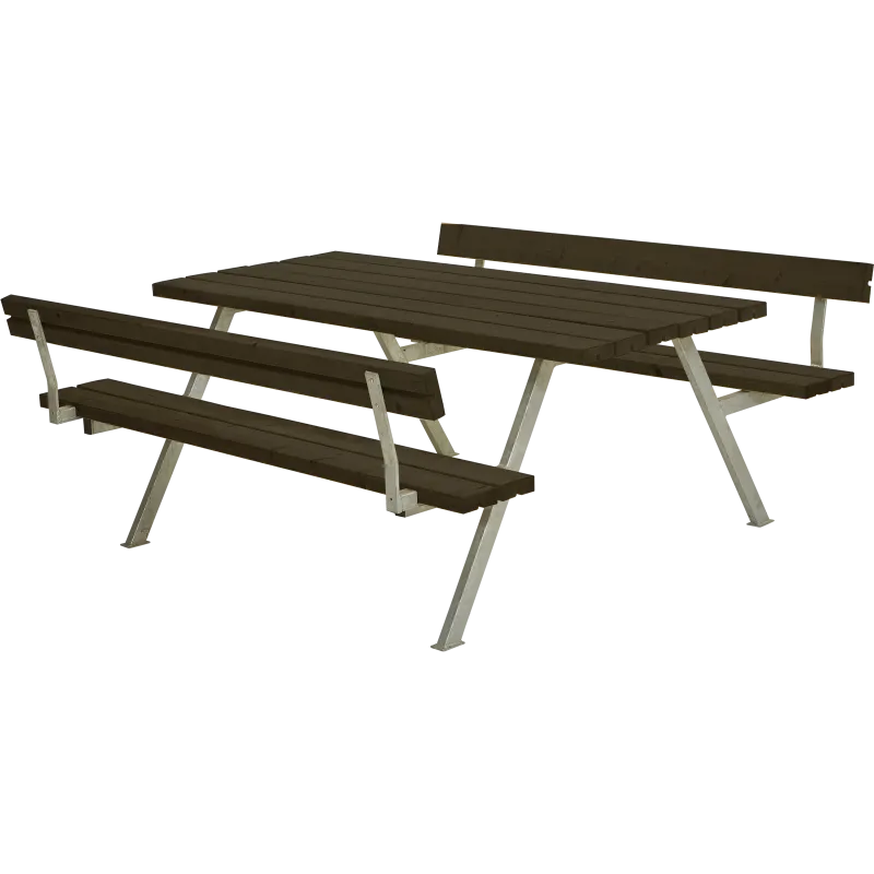 Plus Alpha Bord Bænkesæt     Ryglæn   177       Sort