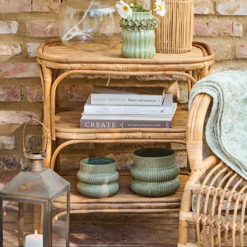 Sidebord   Reol  Cane       Hylder Rattan   Laursen  : 61